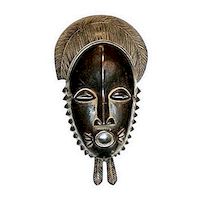 Afrikanska masker som väggdekorationer