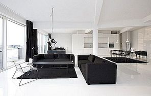 Zwart en wit wooncomplex van Holgaard Arkitekter