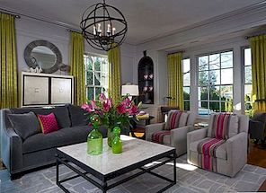 Dekorera ett modernt vardagsrum med färgglada tillbehör