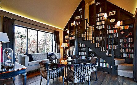 Designy, které dokazují schody a knihovny, dělají vynikající duo