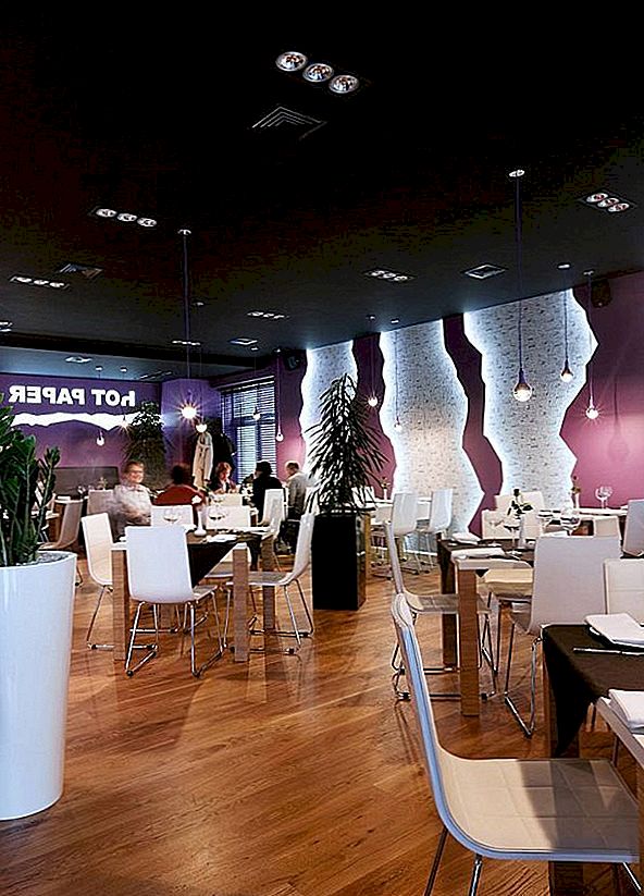 Σχεδιασμός εσωτερικού χώρου εστιατορίων ζεστών χαρτιών στην Πολωνία