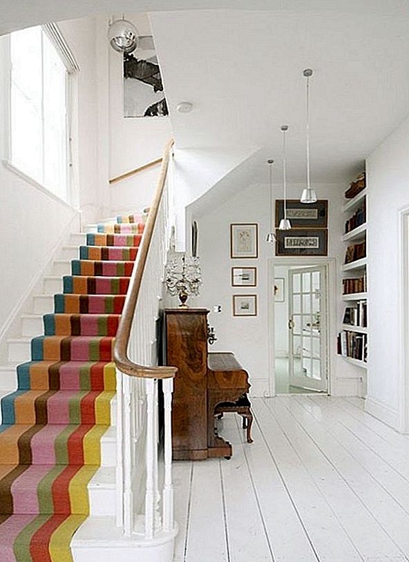 Rainbow trappor - ett enkelt sätt att lägga till färg och dynamik till en inredning