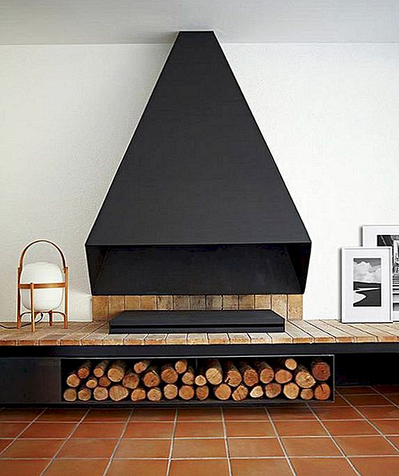 Španjolski minimalizam dizajn interijera s prekrasnim kaminom