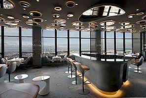 Dizajn interijera restorana luksuznog dizajna Ciel de Paris