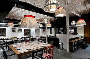 Het originele Design restaurant Fabrica Creaton in Griekenland