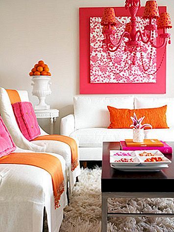 Trendy barevná kombinace: růžová a oranžová