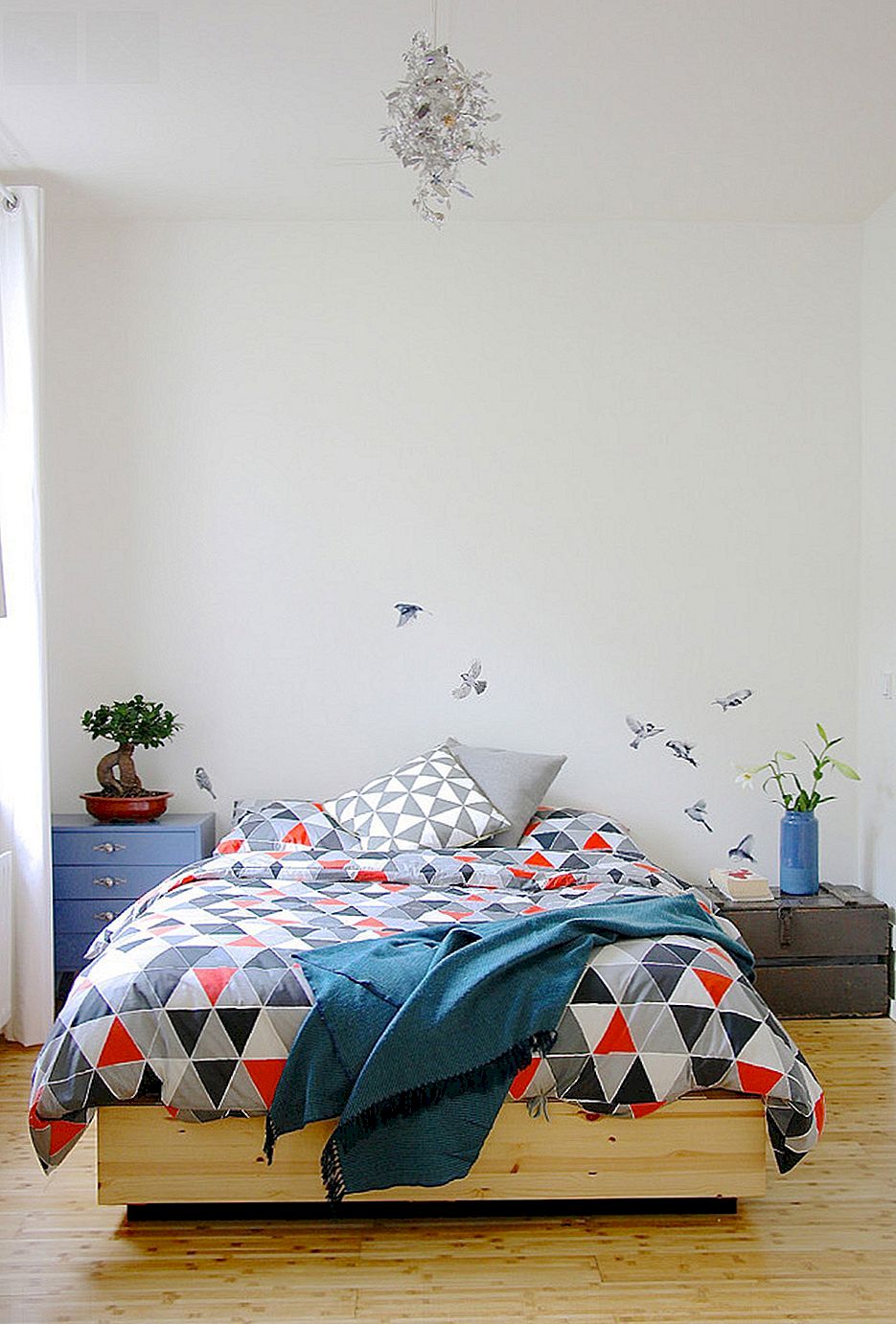 Unqiue, prekrasne kombinacije boja u krevetu