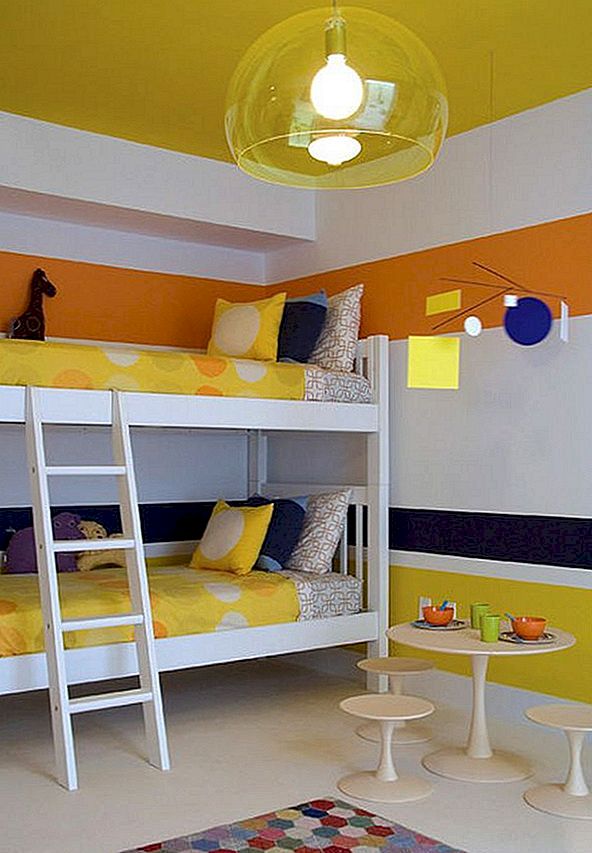 10 barevné dětské pokoje interiéru dekorace nápady