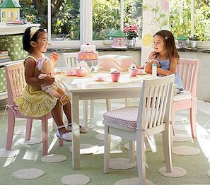 Kids Carolina Large Table & 4 stolar Set