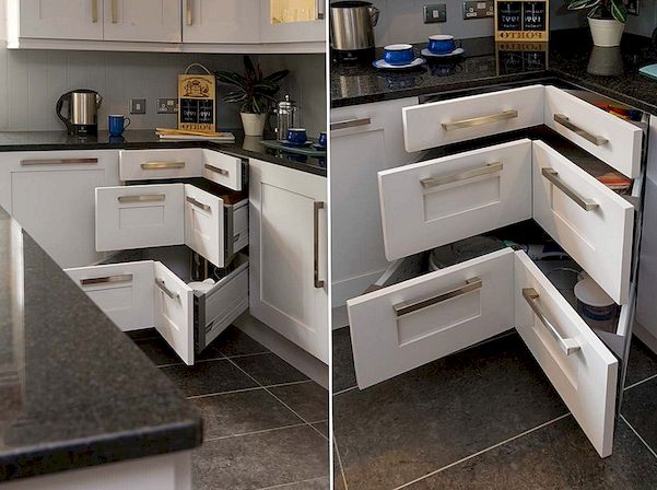 10 "Corner Cabinet Ideas", kurios optimizuoja jūsų virtuvės erdvę