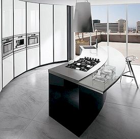 Zwart en wit keuken door Ernestomeda