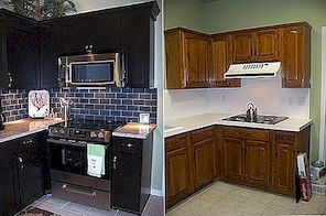 Klassieke keuken veranderd in een modern en ruim zwart ontwerp