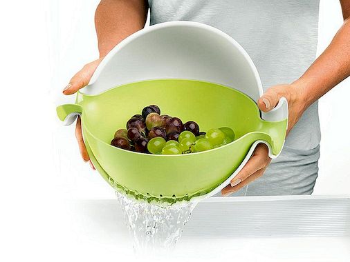 Gravity Bowl og Colander Set For Modern Kjøkken: Spin & Drain