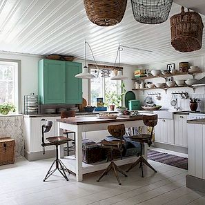 Shabby Chic Country Kitchen Design voor creatieve vernieuwers
