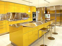 Musserende gul kjøkkendesign av Snaidero