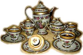 Sady čajů z Limoges Porcelán