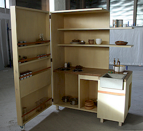 Keukenkabinet: ห้องครัวภายในตู้