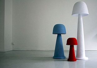 Kleurrijke paddestoelvormige lampen van Andreas Kowalewsky