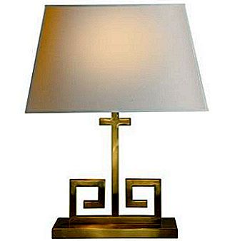 Elegant Kate bordslampa med guldbas