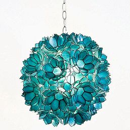 Turquoise hanglamp