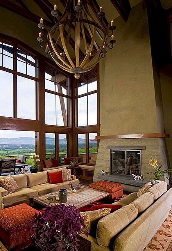 10 vysokých stropních obývacích prostor design nápady