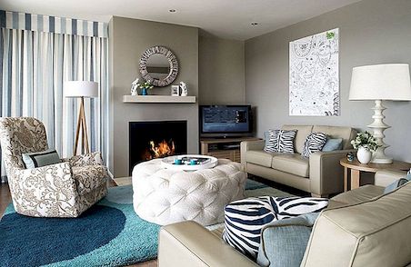 Použití Taupe k vytvoření stylového obývacího pokoje vhodného pro rodiny