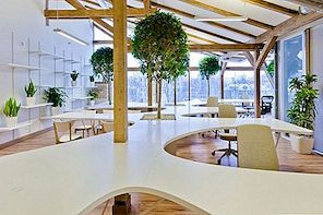 Rolig växthusidé i ett kontor av OpenAD