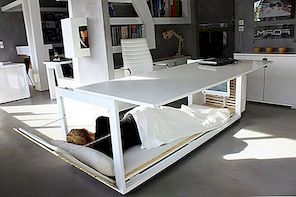 Het ingenieuze bureau-converteerbare bed, perfect voor kleine ruimtes