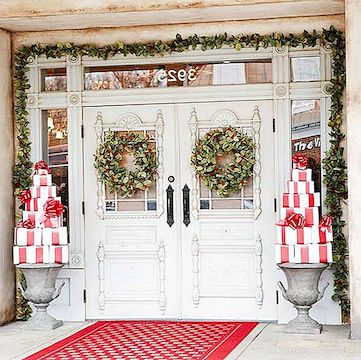10 načinov, kako vzeti božič na vašo vhodno verando