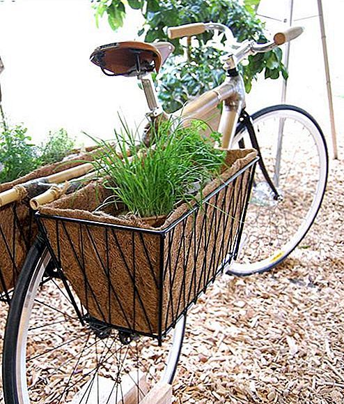 Ge din gamla cykel en ny chans och gör den till en vacker och original dekoration för din trädgård