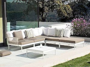Modular lodge lounge möbler för trädgården