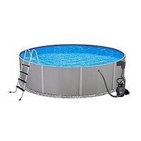 Kulatý kovový stěnový bazén