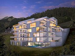 Een triomf van moderne architectuur in een Alpine-omgeving