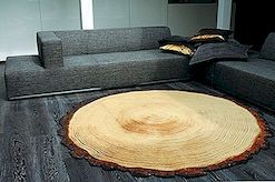 Houtachtig houten tapijt