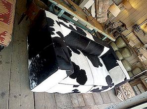 Černá a bílá kráva Cow Hide
