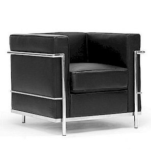 Zwarte Le Corbusier Style stoel