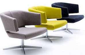 Κομψή και πολύχρωμη καρέκλα lounge