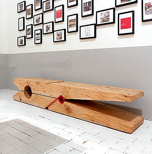 Molletta Giant Clothes Pin Bench