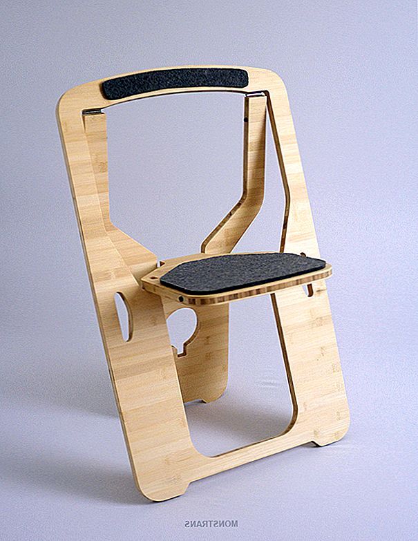 Skládací židle pro malé prostory od společnosti Monstrans