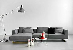 Den moderna och vänliga Sid-soffan från Piure