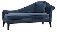 The Scarlet Left Arm Chaise
