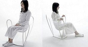 Ovanlig transparent stol utformad av Nendo
