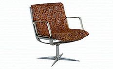 Vintage Aluminium Swivel Chair