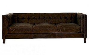 Vintage koža Abbott Sofa
